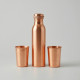 Zestaw Butelka gładka 650 ml + 2 kubki 250 ml