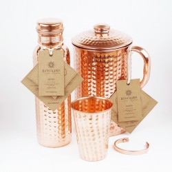 DZBANEK OZDOBNY 2,2l, BUTELKA 950ml, KUBEK 400ml+ BRANSOLETKA ZA 1GR