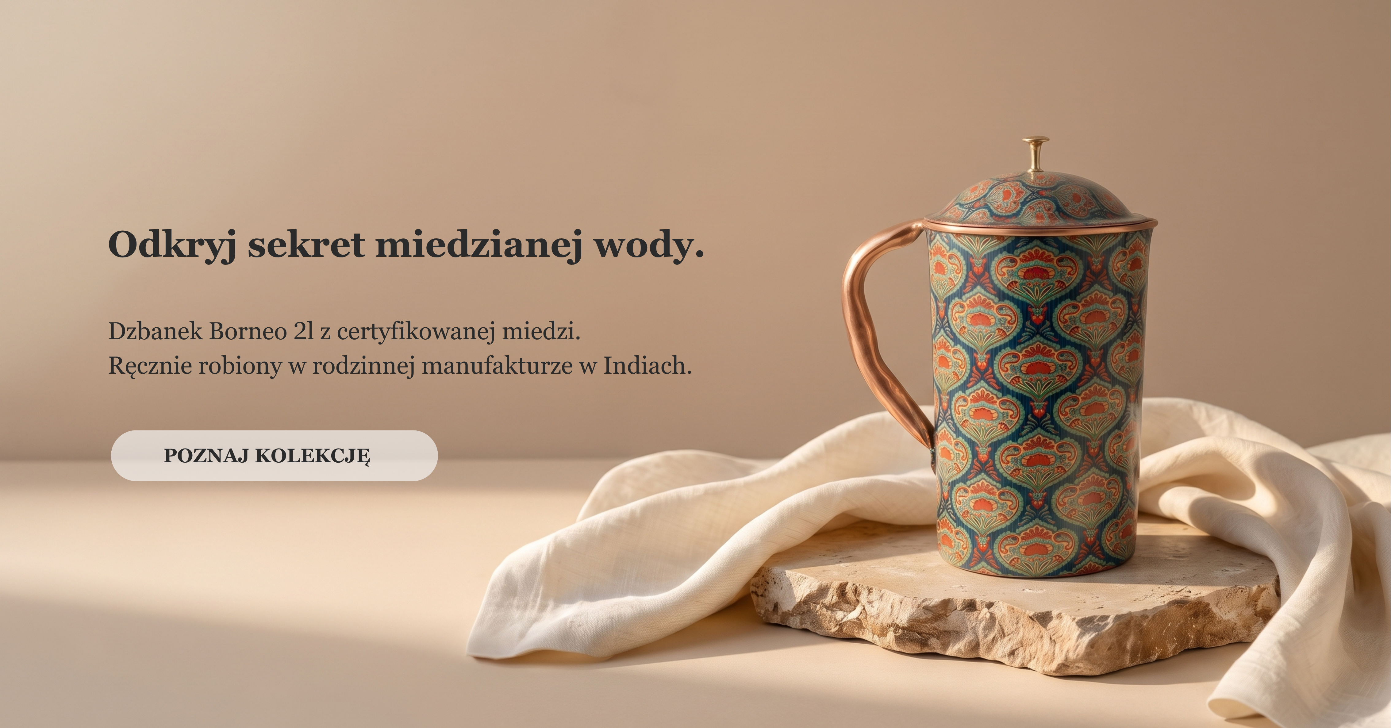 ZESTAW NACZYŃ MIEDZIANYCH BORNEO